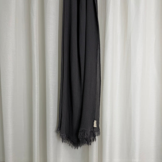 Charcoal solid hijab