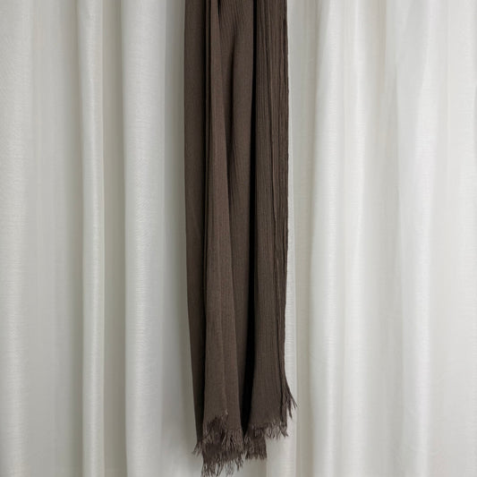 Cocoa brown solid hijab