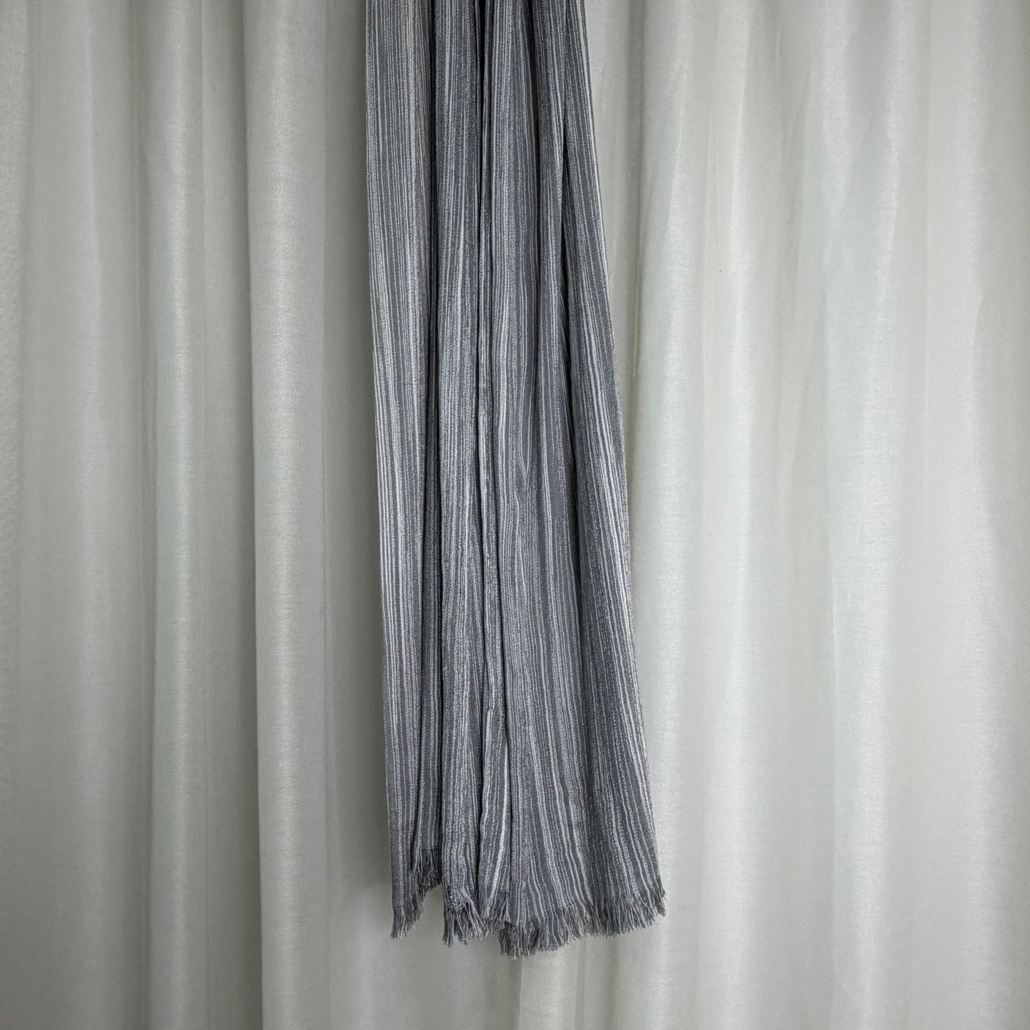Grey soft rayon hijab